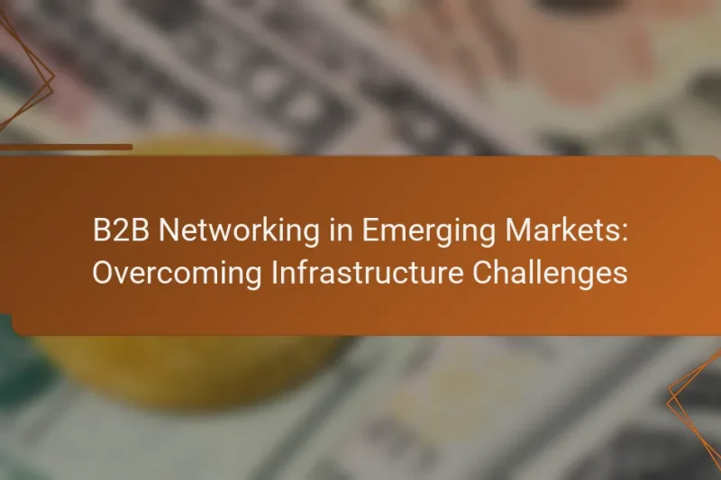 B2B Networking in Emerging Markets: Overcoming Infrastructure Challenges
